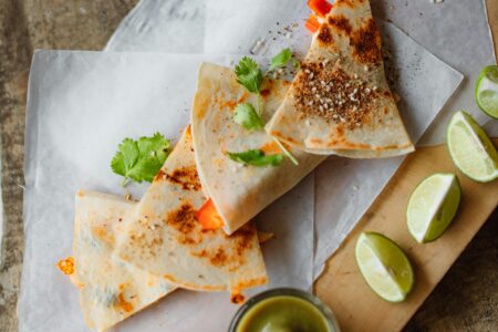 Groente quesadilla's, recept, quesadilla's, kinderen, koken met kinderen,