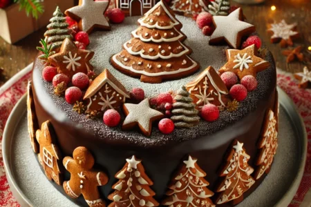 Chocoladetaart, chocotaart, kersttaart, kerstgebak, bakken, kerst, kerst chocolade taart,